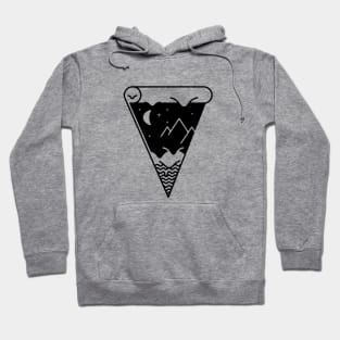 Slice of the Melting Night Landscape Hoodie